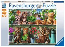 Ravensburger 500 bitar - Cats on the shelf