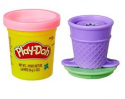 Play-Doh burk med miniverktyg - rosa