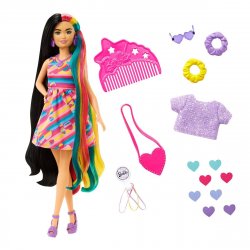 Barbie Totally Hair Docka med hjärttema