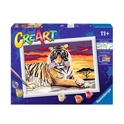 Ravensburger CreArt Paint by Numbers - Majestic Tiger
