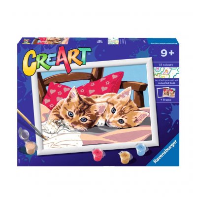 Ravensburger CreArt Paint by Numbers - Two Cuddly Cats